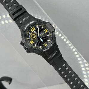 極美品 G-SHOCK GA-1000-8AJF SKY COCKPIT スカイコックピット アナデジ ブラック イエロー 反転液晶 方位/温度計 ツインセンサーモデルの画像10