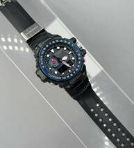 極美品G-SHOCK GWN-1000B-1BJF GULFMASTER タフソーラー 電波受信 電波ソーラー マルチバンド6 トリプルセンサー ブラック ブルー アナデジ_画像10