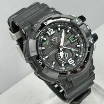 極美品 G-SHOCK GW-A1100-1A3JF グラビティマスター タフソーラー 電波受信 電波ソーラー マルチバンド6 方位計搭載 ブラック グリーン_画像2