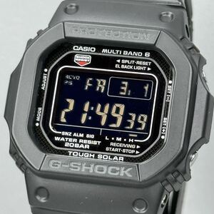 良品 G-SHOCK GW-M5610BC-1JF タフソーラー 電波受信 電波ソーラー マルチバンド6 ブラック 反転液晶 メタルコアバンド スクウェア