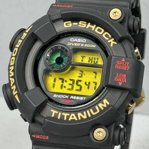 未使用極美品 箱説付G-SHOCK DW-8201NT-1JR FROGMAN 7th フロッグマン 7周年記念限定 ブラックチタン ブラック ゴールド 黒金 潜水蛙