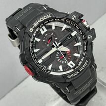 美品 G-SHOCK GW-A1000-1AJF グラビティマスター スカイコックピット タフソーラー 電波受信 電波ソーラー マルチバンド6 ブラック ラバー_画像2