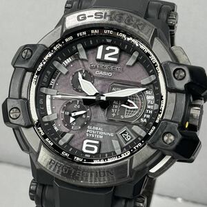 美品 G-SHOCK GPW-1000-1BJF グラビティマスター タフソーラー 電波受信 GPSハイブリッド電波ソーラー マルチバンド6 ブラック アナログ