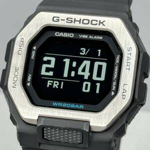 美品 G-SHOCK GBX-100-1 G-LIDE Gライド タイドグラフ ムーンデータ 活動計 Bluetooth ブラック 反転液晶 MIP液晶 メタルベゼル スクウェア