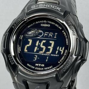 美品 G-SHOCK MTG-M900BD-1JF MT-G タフソーラー 電波受信 電波ソーラー マルチバンド6 オール ブラック 反転液晶 メタルバンド デジタル 