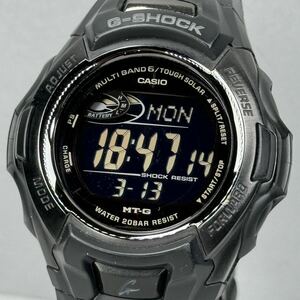 美品 G-SHOCK MTG-M900BD-1JF MT-G タフソーラー 電波受信 電波ソーラー マルチバンド6 オール ブラック 反転液晶 メタルバンド デジタル 