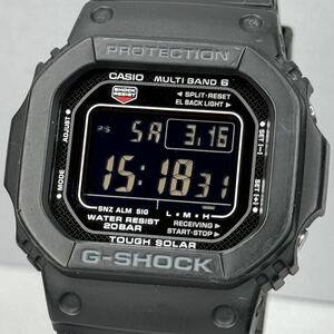 美品 CASIO G-SHOCK GW-M5610-1BJF タフソーラー 電波受信 電波ソーラー マルチバンド6 スクウェア ブラック スピード 反転液晶 オリジン