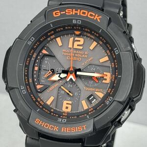 極美品G-SHOCK GW-3000B-1AJF グラビティマスター スカイコックピット タフソーラー 電波受信 電波ソーラー マルチバンド6 ブラック