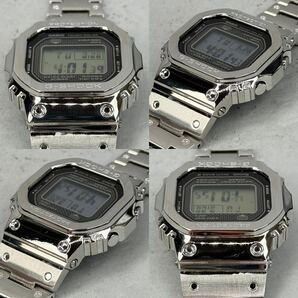 美品 G-SHOCK GMW-B5000D-1JF タフソーラー 電波受信 電波ソーラー マルチバンド6 Bluetooth搭載 モバイルリンク メタルバンド シルバーの画像4