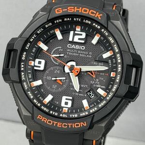 極美品 G-SHOCK GW-4000-1AJF グラビティマスター スカイコックピット タフソーラー 電波受信 電波ソーラー マルチバンド6 ブラック