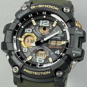 未使用極美品 箱説タグ付G-SHOCK GWG-100-1A3 MUDMASTERマッドマスター タフソーラー 電波受信 電波ソーラー マルチバンド6 ブラック