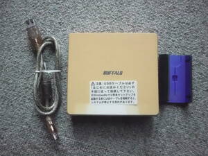 【中古】BUFFALO バスパワー MOドライブ MO-PL640U2 ケーブル スタンド 付属 ◆ バッファロー 小型 軽量 640MB USB2.0