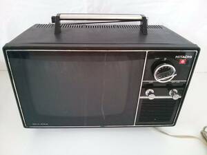 [*TN-564] junk /HITACHI/ transistor tv RECEIVER I-99A/ Brown tube tv / Showa Retro / black / part removing / Hitachi [HK]