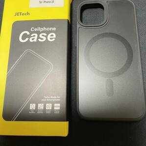 F7 JEDirect iPhone 15 6.1インチ用 マグネット ケース MagSafeに対応 半透明のマット背面 薄型 耐衝撃 カバー (ブラック)の画像7