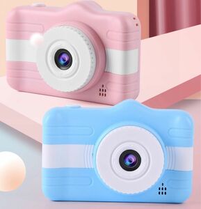 キッズカメラ トイカメラ 子供用カメラ 高画質 おもちゃ デジカメ デジタル プレゼント 知育玩具 ピンク