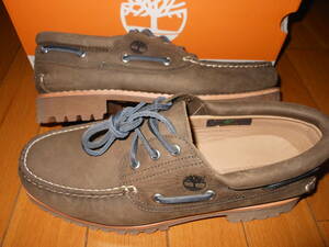 ◆新品◆未使用◆Timberland ティンバーランド AUTHENTIC HANDSEWN BOAT SHOE OLIVE FULL GRAIN 26.5cm №70◆ 