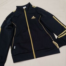 ☆AC21 まとめ 2枚 セット 福袋 adidas アディダス 男子 150 ジャージ セットアップ ブラック 上下 セット 黒 パンツ ハーフパンツ_画像2