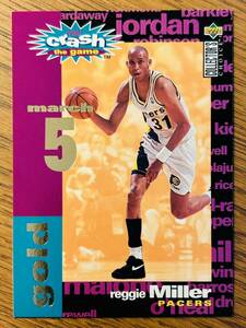 1995-96 Collector's Choice Crash The Game GOLD Reggie Miller #C21 March 5 Card