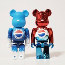 BE@RBRICK ベアブリック PEPSI ペプシ 香港限定 2体セット 100%_画像1