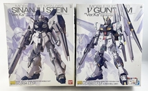 1円～ MG プラモデル 2点セット RX-93 νガンダム Ver.Ka 1/100 MSN-06S シナンジュ・スタイン 地球連邦軍 組立済_画像1