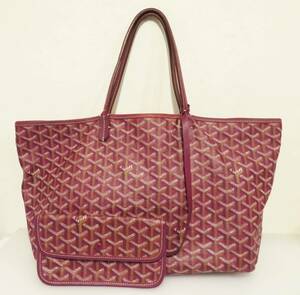 GOYARD ゴヤール サンルイ トートバッグ レッド