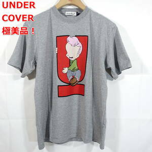 【極美品】アンダーカバー　ＵボーイＴシャツ　UNDERCOVER　サイズ３（Ｌ相当）　グレー