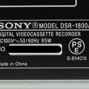 SONY HDCAMレコーダー DSR-1800A 通電のみ確認 現状品 HD SDI出力 i.LINK【中古 業務用】J#Nの画像6