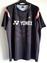 YONEX ヨネックス　バドミントン韓国代表　李龍大選手支給品　シャツ　105　サイン入_画像1