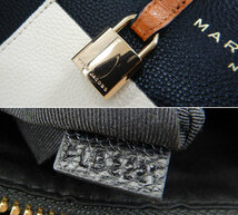 美品 マークジェイコブス M0016132 グラインド 2WAYミニハンドバッグ FB2903 MARC JACOBS ブラック×ベージュ 黒×ベージュ_画像9