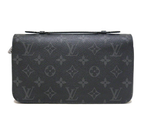 ◎LOUIS VUITTON ルイヴィトン モノグラム エクリプス ジッピー XL 長財布 クラッチバッグ トラベルケース ブラック系 M61698 箱 ON5772