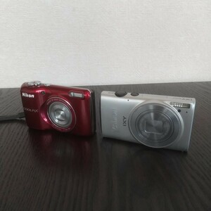 デジカメ 2個セット キャノン IXY 610F WiFi シルバー Canon ニコン Nikon COOLPIX L26