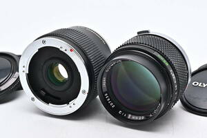 1C-384 OLYMPUS オリンパス OM-SYSTEM ZUIKO AUTO-T 85mm f/2 + TELECONVERTER 2X-A マニュアルフォーカス レンズ テレコンバーター