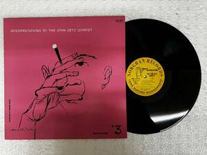 売切〜♪Stan Getz スタン・ゲッツ／INTERPRETATIONS BY THE STAN GETZ QUINTET／LPレコード／JAZZ 