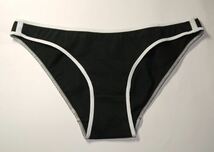 送料無料 定番 ビキニ パンティ 黒ゴム白 XLサイズ 股上浅めローライズフルバックショーツ Japanese girl lingerie panties_画像10