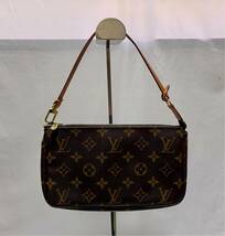 1円〜③ 美品 LOUIS VUITTON ルイヴィトン モノグラム ポシェット アクセソワール アクセサリーポーチ M51980 _画像2