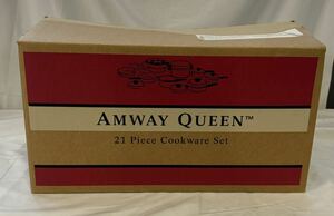 1円スタート　② アムウェイ Amway クイーン QUEEN クックウェア 21ピースセット　4Lシチューパンセット　未使用品有