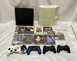 1円〜① 2台まとめ売り PlayStation4 本体 CUH-2200A PlayStation3本体 CECHH00 ソフト9本