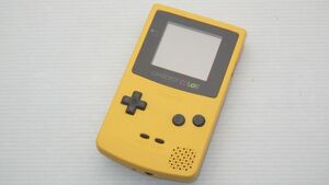 3/ 任天堂　ゲームボーイカラー / GBC　本体　イエロー　スクリーンレンズ交換済　整備済　動作品　/ 17112