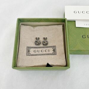GUCCI Gucci серьги ma-montoGG Gold Inter locking серебряный серьги сумка для хранения с коробкой 