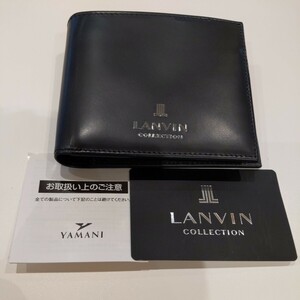 ■LANVIN COLLECTION■ランバン■2つ折財布■スナップボタン留コインケース付