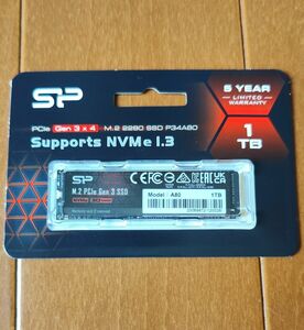 新品未開封品 1TB M.2 SSD シリコンパワー A80 NVMe 1.3