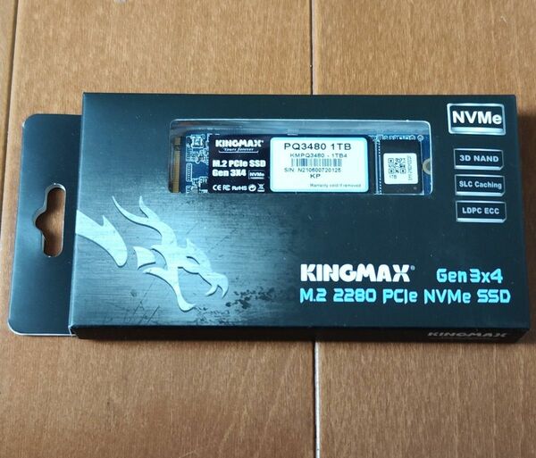 新品未開封品 1TB M.2 SSD KINGMAX PQ3480