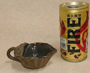 ●送料込み●古い中国？の蓮の葉形茶器●湯冷まし・宝瓶・急須●刻印あり