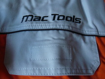 ☆Mac Tools マックツール☆つなぎ☆前右胸ロゴロゴ刺繍/左前脇腹ロゴワッペン☆オールインワン☆5Lサイズ☆オレンジ/シルバー☆新品未使用_画像6