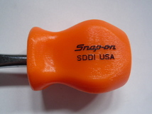 ☆Snap-on☆スナップオン☆スタッビドライバー☆旧ロゴ☆旧グリップ☆スタッピ☆SDD1☆マイナス ドライバー☆オレンジ☆未使用☆希少☆_画像3