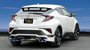 ガナドール C-HR DBA-NGX10 マフラー テール部のみチタニウム製 GVE-039DBL GANADOR Vertex 4WD SUV