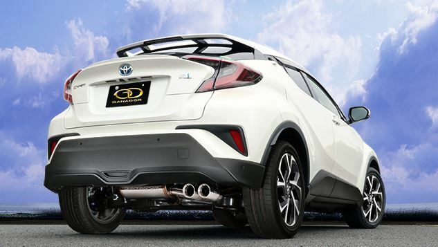 ガナドール C-HR ハイブリッド DAA-ZYX10 マフラー テール部ステンレス製/ポリッシュ GVE-030PO GANADOR Vertex 4WD SUV