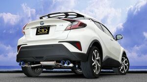 ガナドール C-HR ハイブリッド DAA-ZYX10 マフラー テール部のみチタニウム製 GVE-031BL GANADOR Vertex 4WD SUV