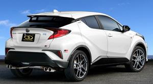 ガナドール C-HR ハイブリッド 6AA-ZYX11 マフラー ステンレス製 GVE-031PO GANADOR Vertex 4WD SUV