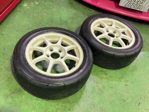 DEEPSRACING★ENKEI COMPETITION WHEEL 15インチ 6.5J +40 PCD114.3 5H 2本セット★検)EK9 シビック DC2 インテグラ